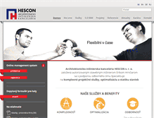 Tablet Screenshot of hescon.sk